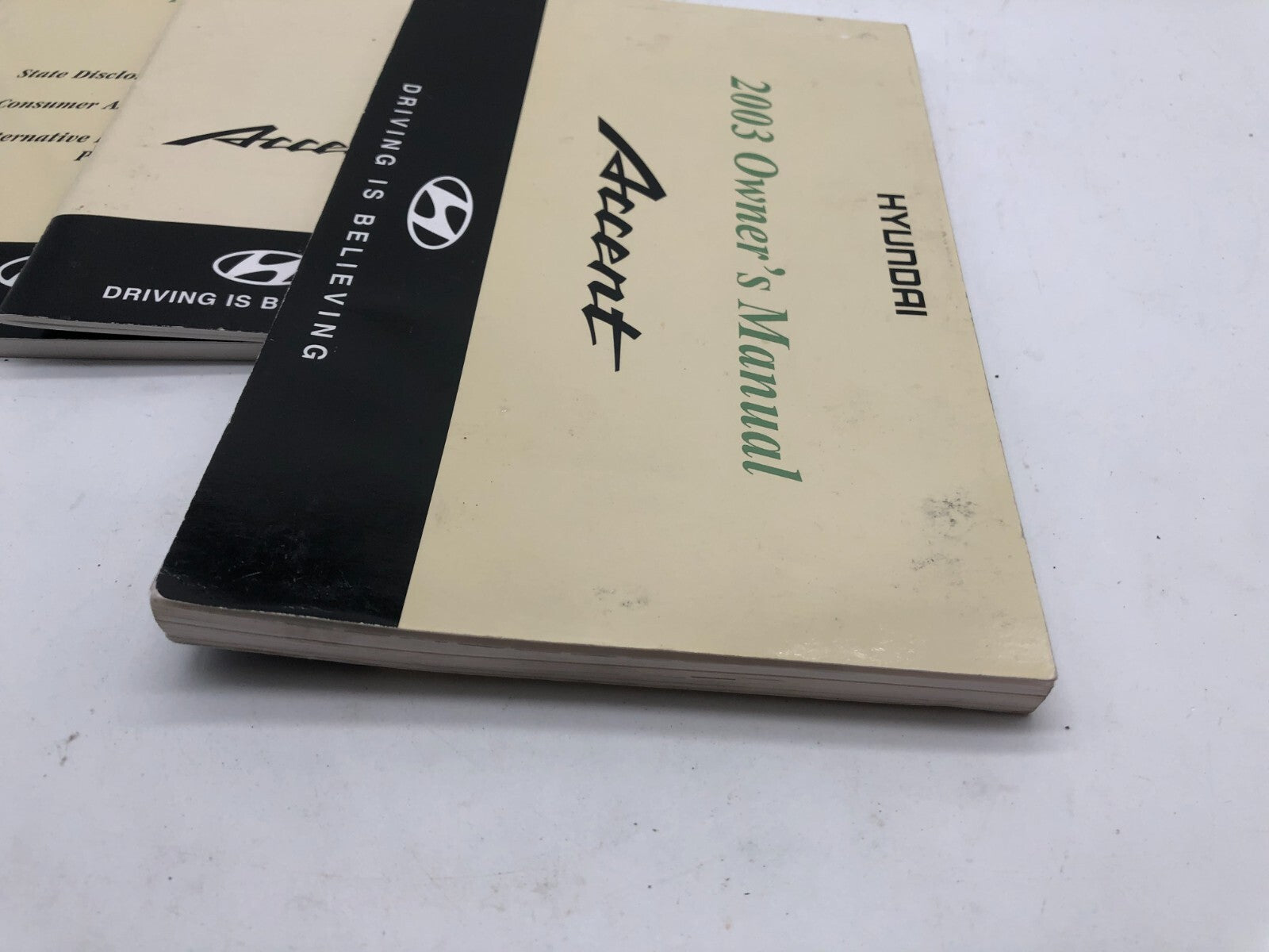 2003 Hyundai Accent Owners Manual Set OEM D02B03009