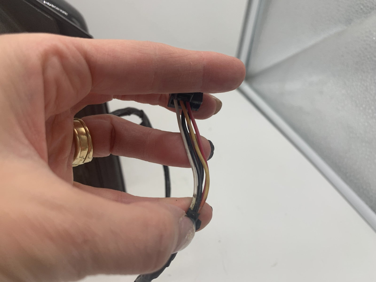 2011-2016 Chrysler Town & Country Driver Power Door Mirror Black OEM C02B17090