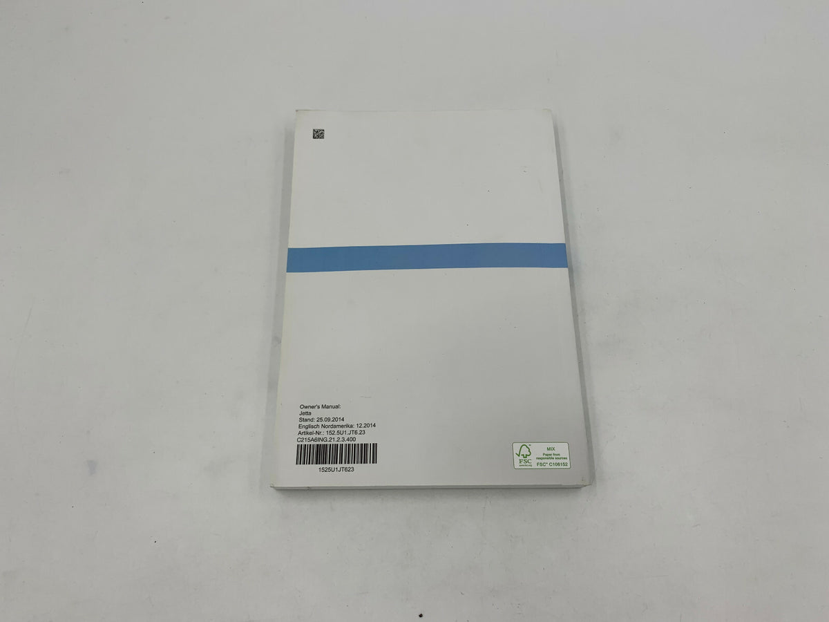 2015 Volkswagen Jetta Owners Manual Set with Case OEM B02B28026