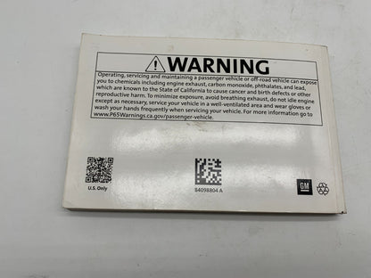 2018 Buick Encore Owners Manual Set OEM B04B24008