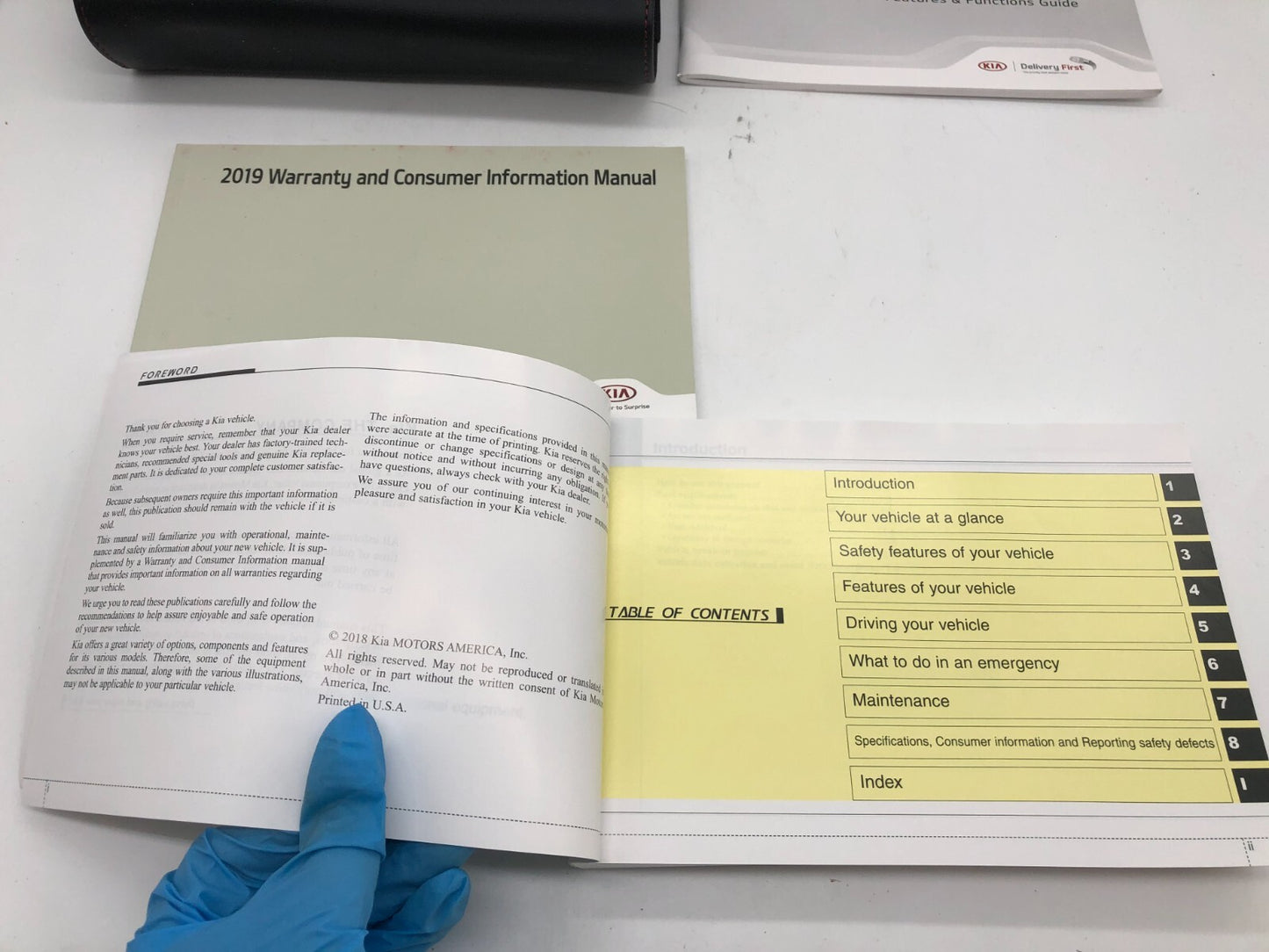 2019 Kia Optima Owners Manual Set with Case OEM A02B29004