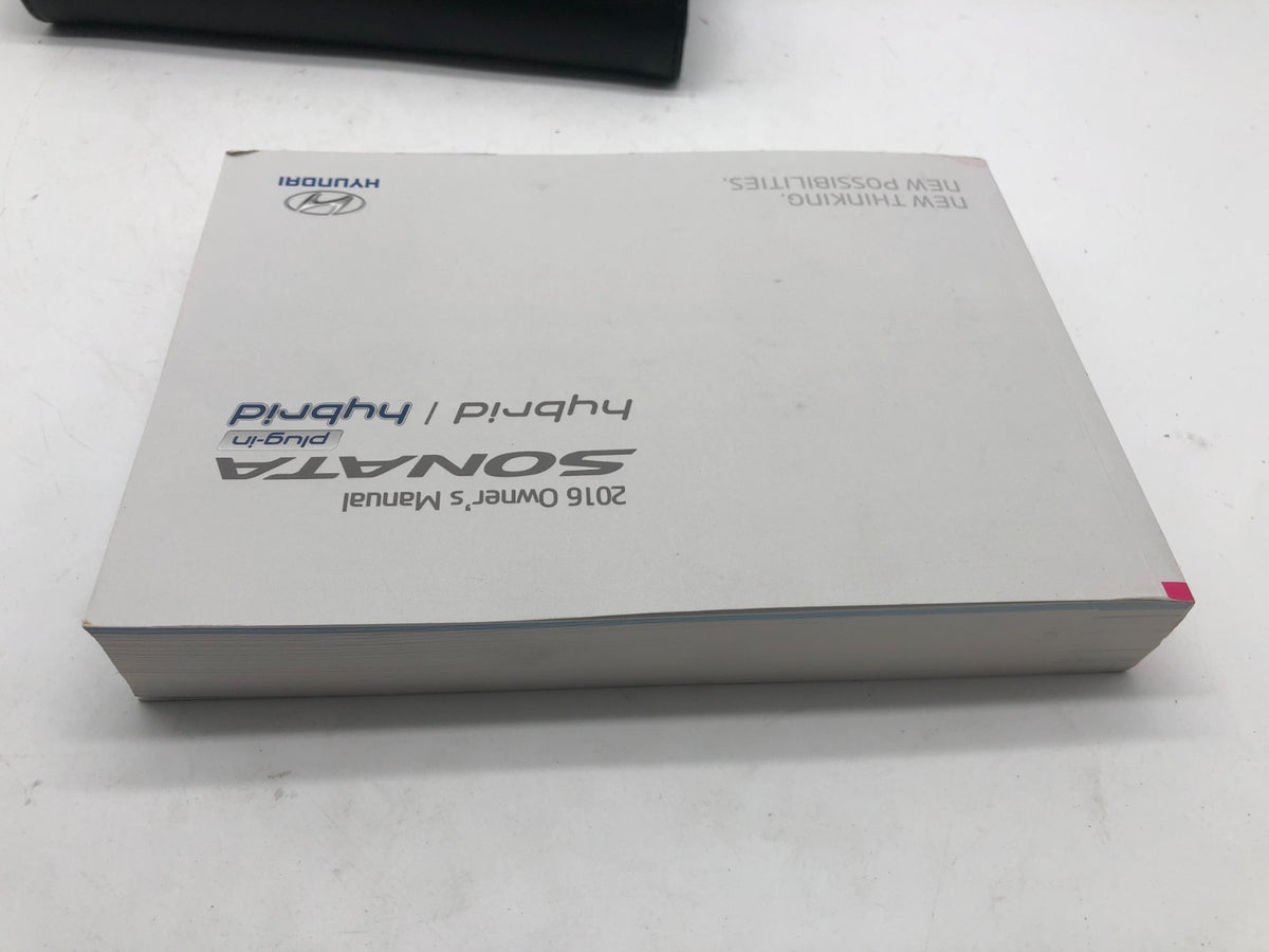 2016 Hyundai Sonata Owners Manual with Case OEM R01B08020