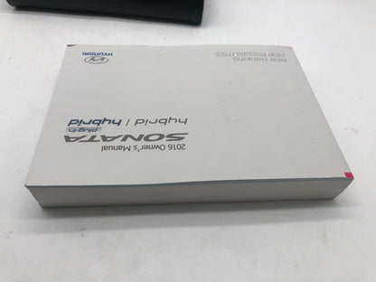2016 Hyundai Sonata Owners Manual with Case OEM R01B08020