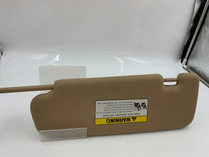 2011-2015 Hyundai Sonata Passenger Sun Visor Tan Illuminated OEM D04B67001