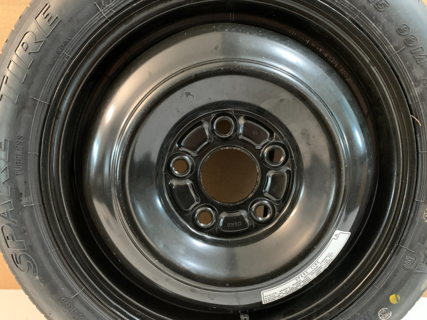 2010-2015 Honda Civic 15" Spare Tire Compact Donut OEM T135/80D15 Spare Wheel