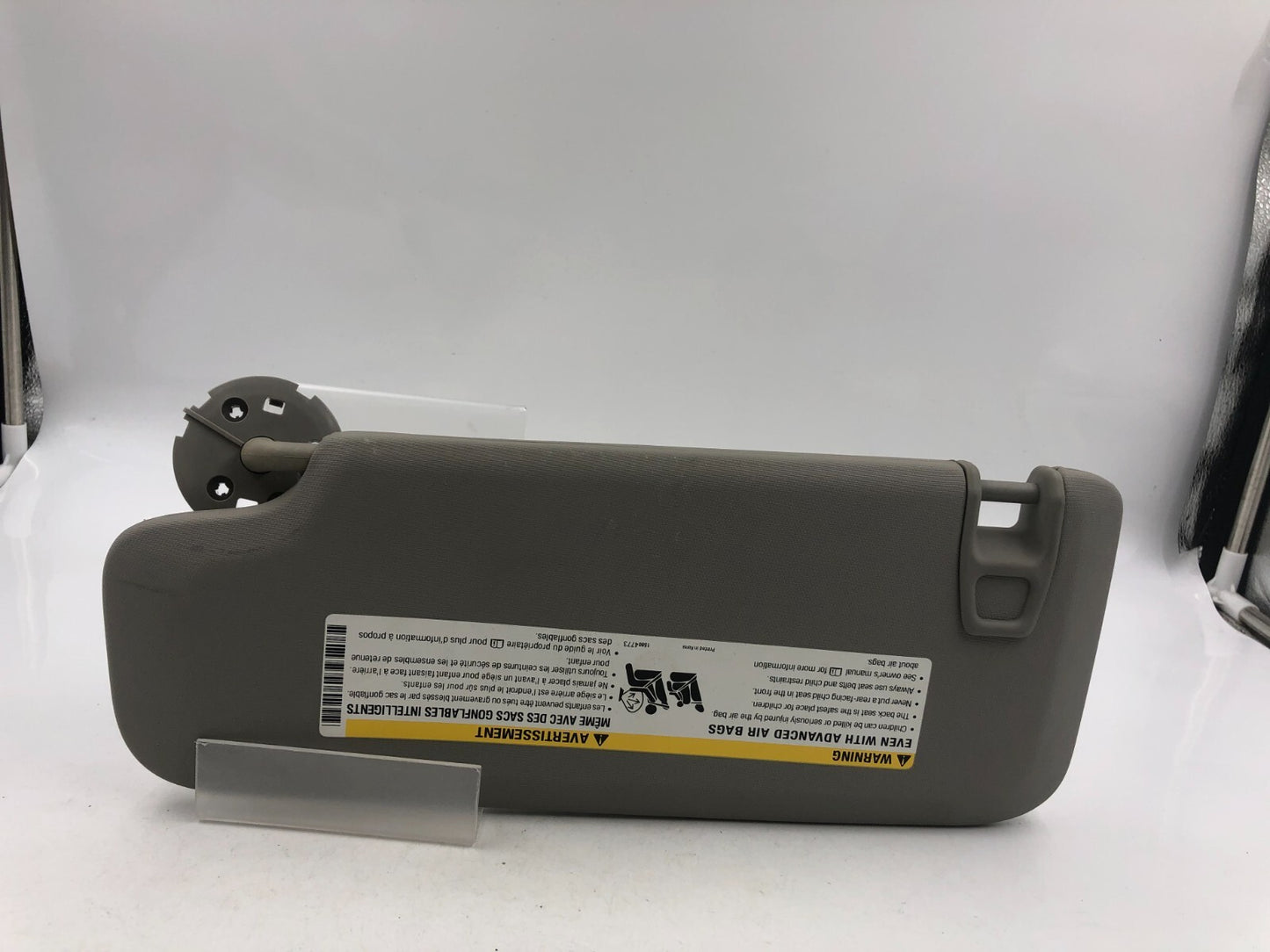 2015-2016 Chevrolet Trax Passenger Sun Visor Gray OEM A03B40039