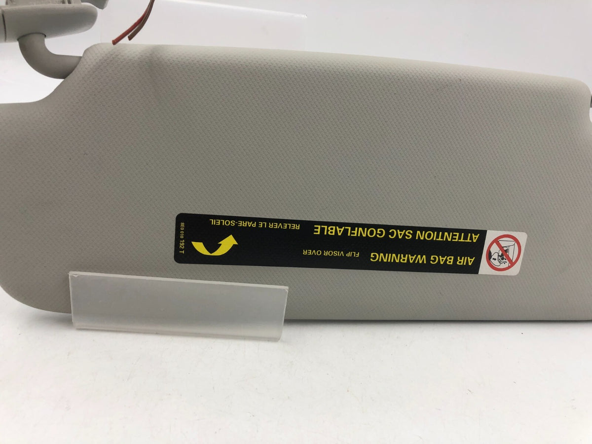 2009-2012 Audi A4 Passenger Sun Visor Sunvisor Gray Illuminated OEM D02B06049