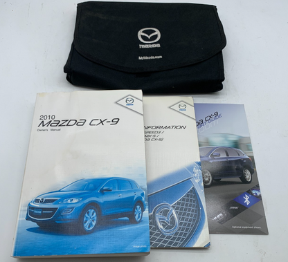 2010 Mazda CX-9 CX9 Owners Manual Set with Case OEM A02B48065