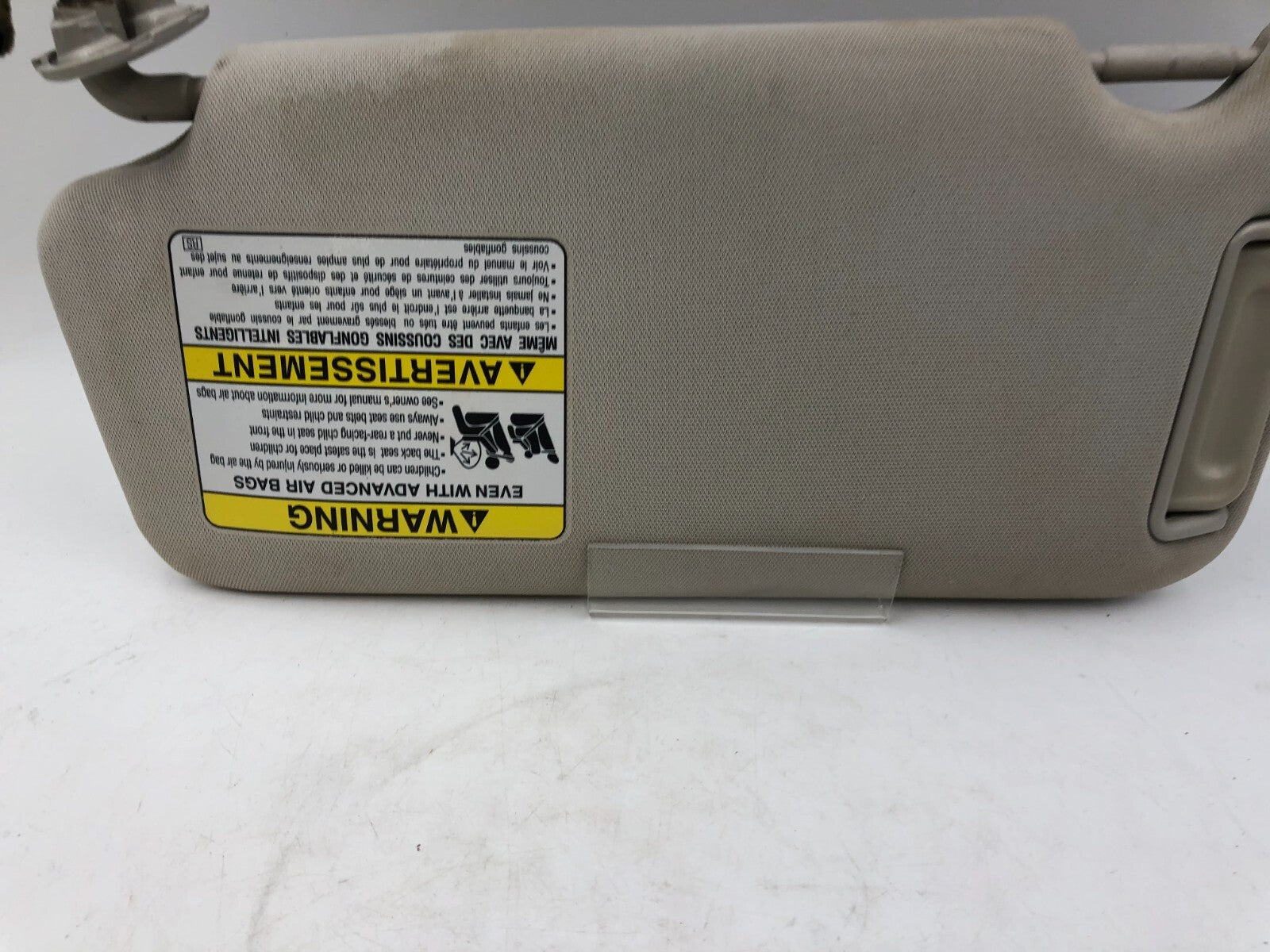 2010-2014 Subaru Legacy Passenger Sun Visor Gray Illuminated OEM B04B30009