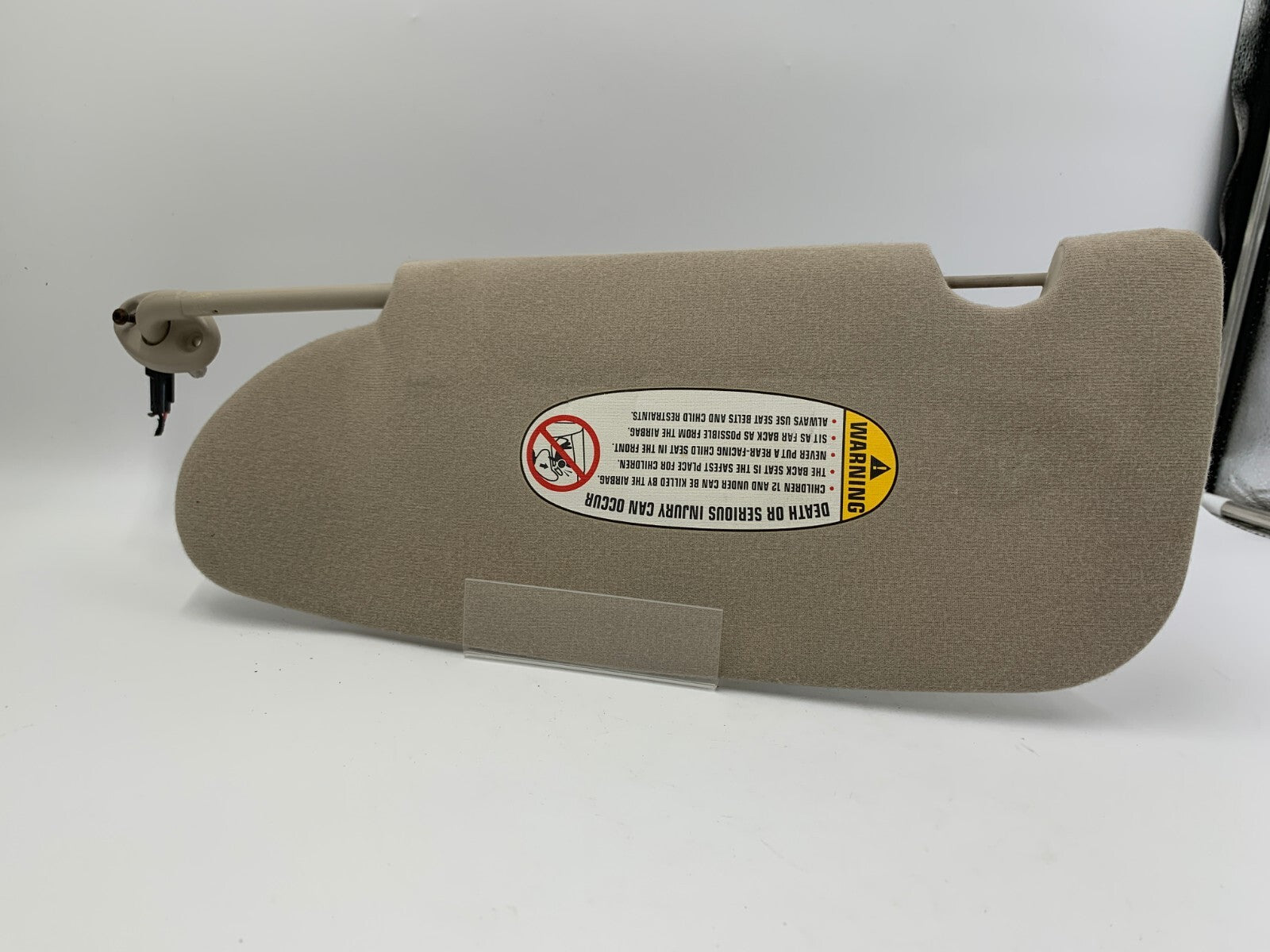 2001 Chrysler PT Cruiser Passenger Sun Visor Tan Illuminated OEM D03B29031