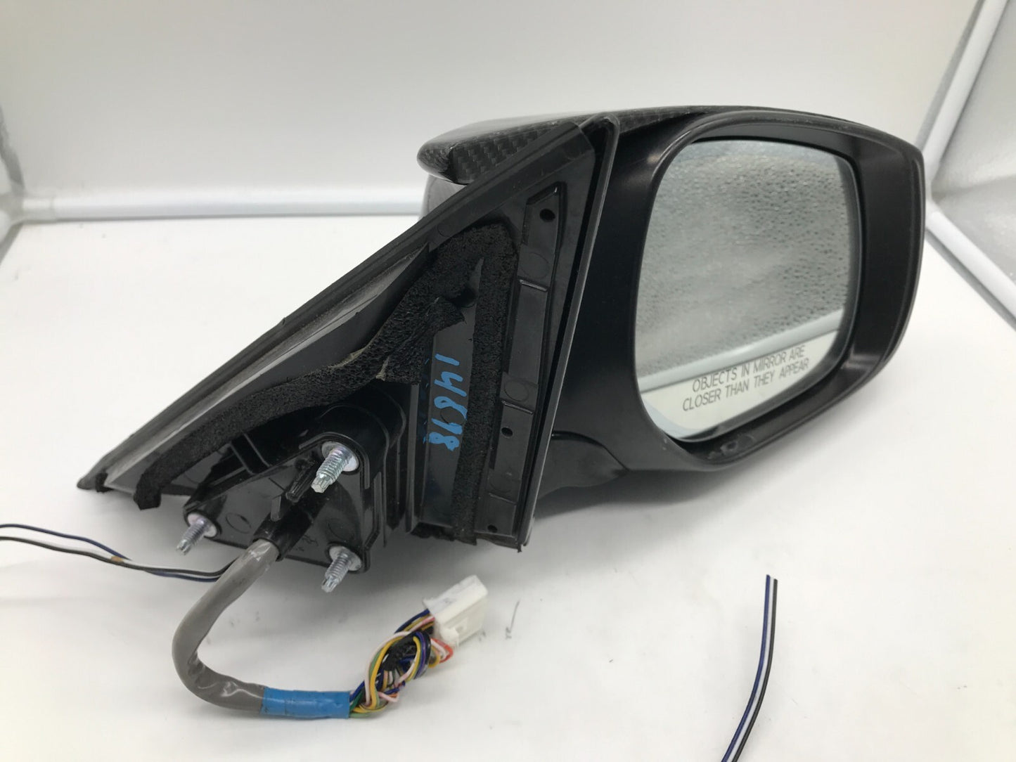 2016-2017 Infiniti Q50 Passenger Side View Power Door Mirror Gray OEM D04B63001