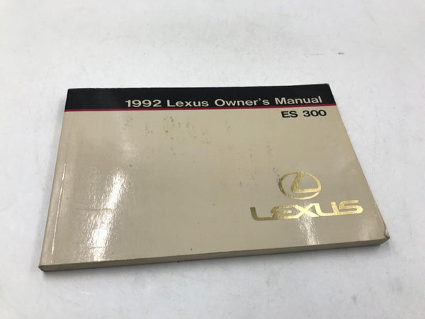 1992 Lexus ES 300 Owners Manual Handbook Set With Case OEM J03B31005