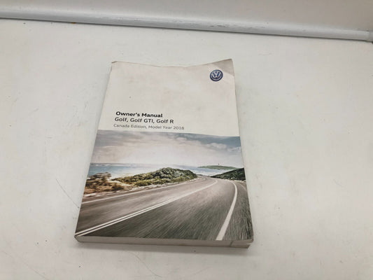 2018 Volkswagen Golf GTI Owners Manual OEM C02B40012