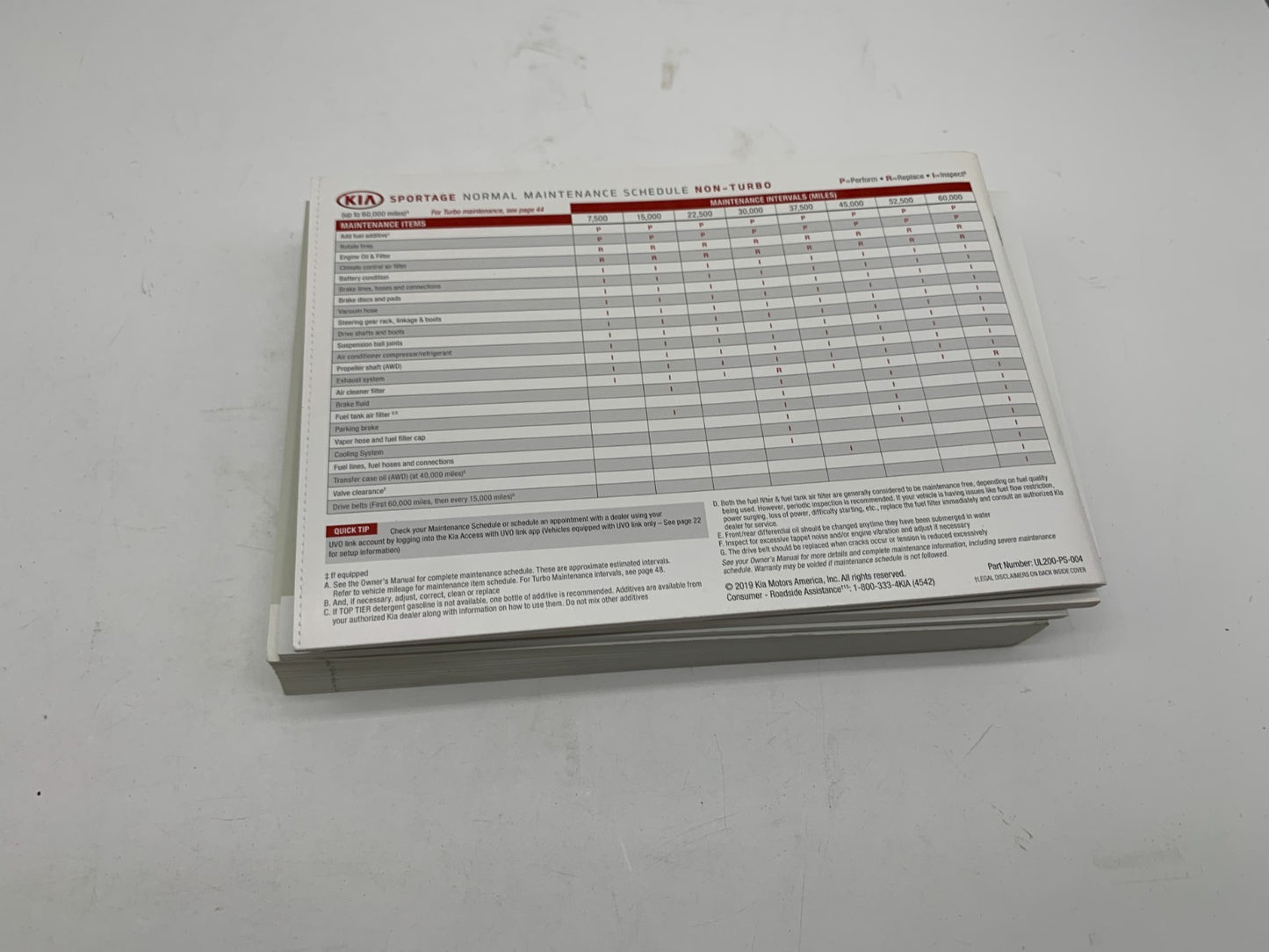 2020 Kia Sportage Owners Manual Set OEM B04B27011