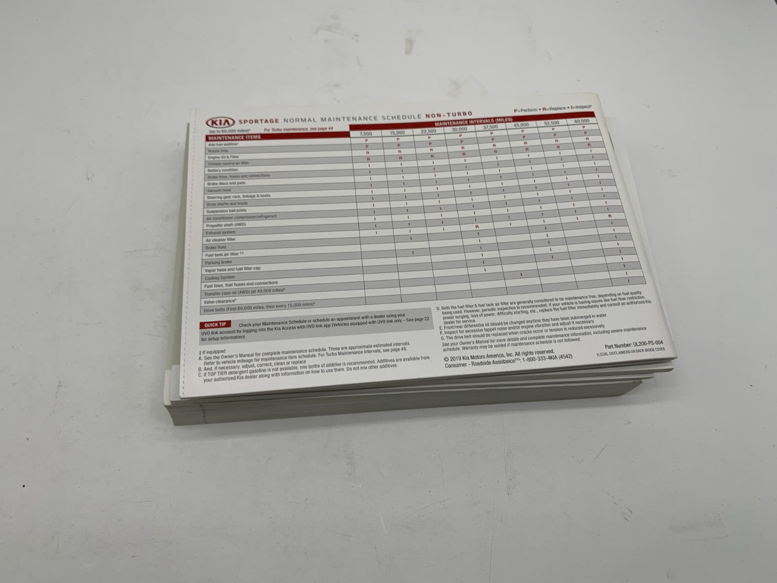 2020 Kia Sportage Owners Manual Set OEM B04B27011