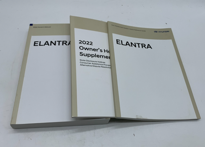2021 Hyundai Elantra Owners Manual Set OEM A04B06006