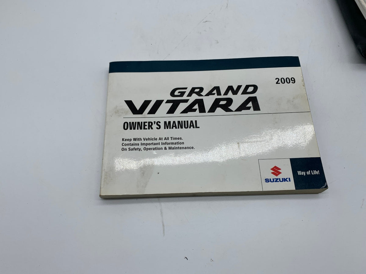 2009 Suzuki Grand Vitara Owners Manual Set with Case OEM R01B02032