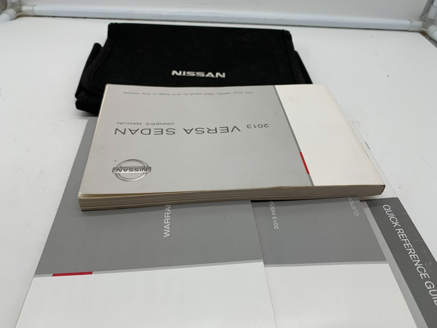 2013 Nissan Versa Sedan Owners Manual Set with Case OEM