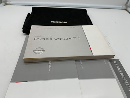 2013 Nissan Versa Sedan Owners Manual Set with Case OEM