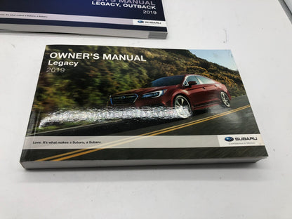 2019 Subaru Legacy Owners Manual Set with Case OEM E03B20007