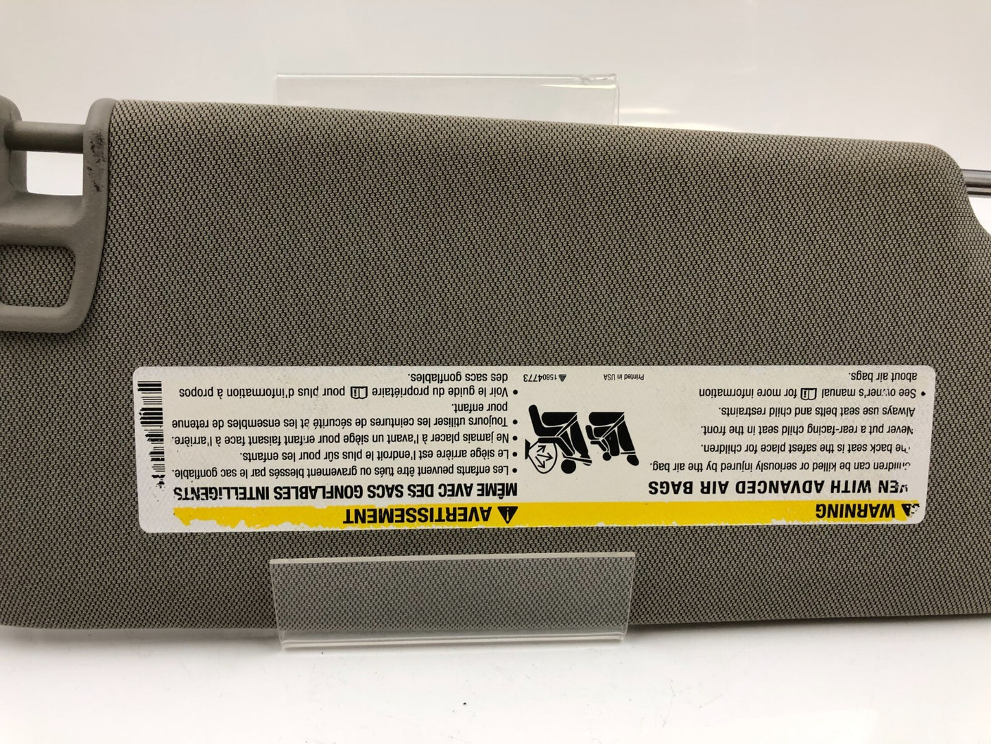 2013 Cadillac ATS Driver Sun Visor Gray Illuminated OEM B03B52082