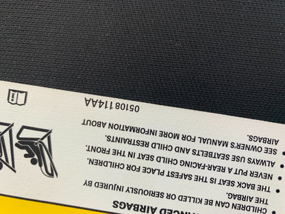 2012 Dodge Charger Passenger Sun Visor Black Illuminated OEM C04B32026