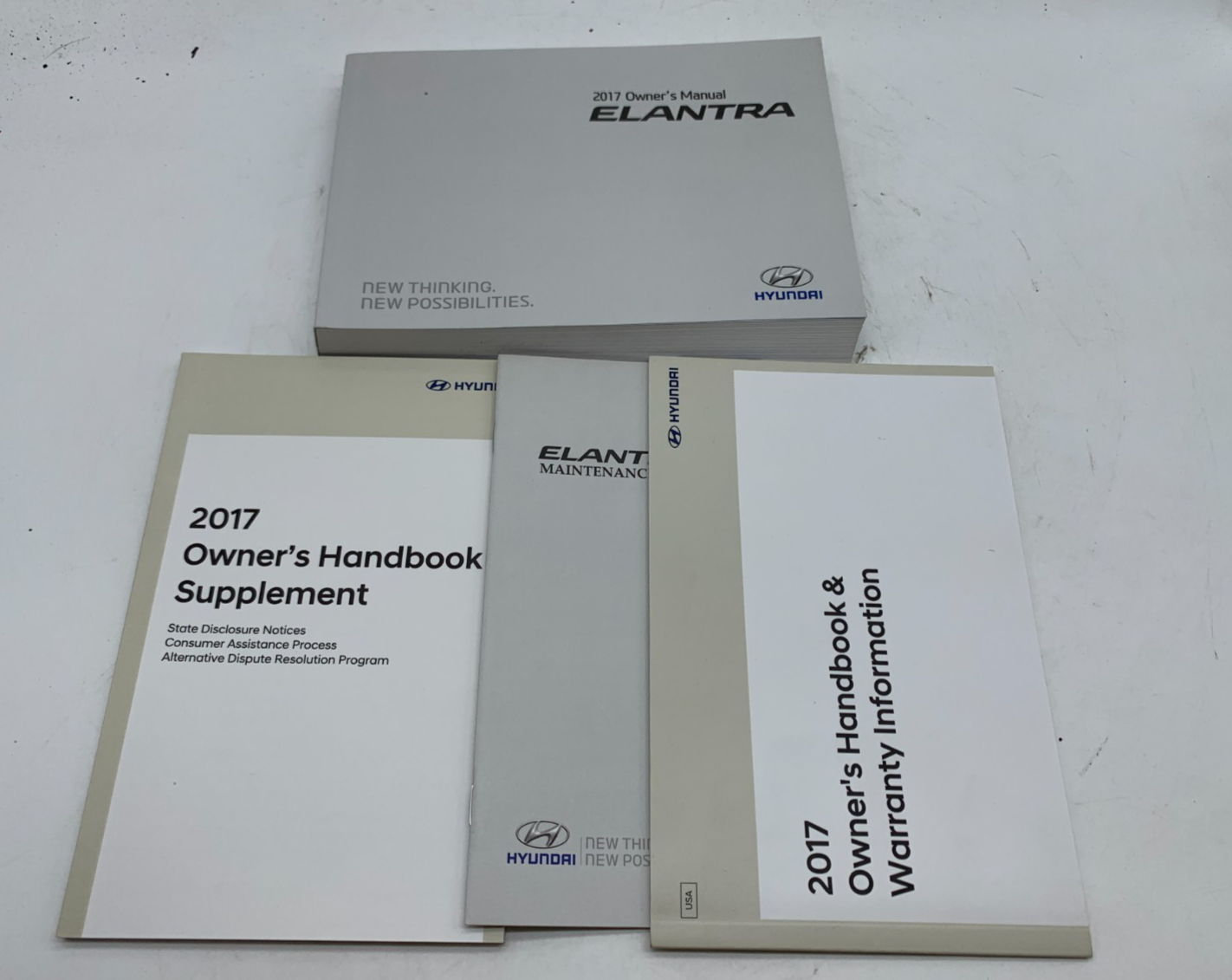 2017 Hyundai Elantra Owners Manual Set OEM A03B43011