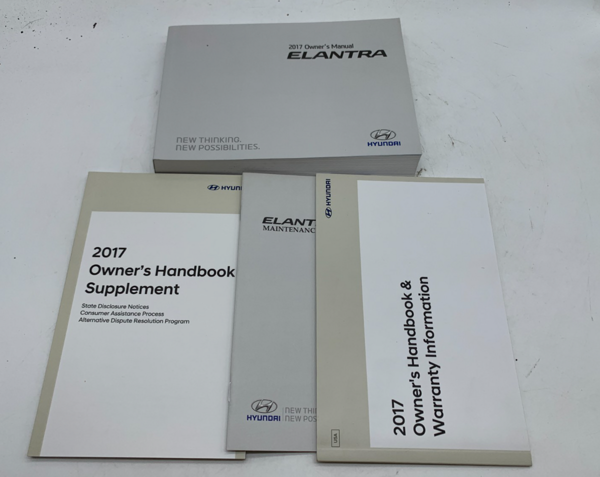 2017 Hyundai Elantra Owners Manual Set OEM A03B43011