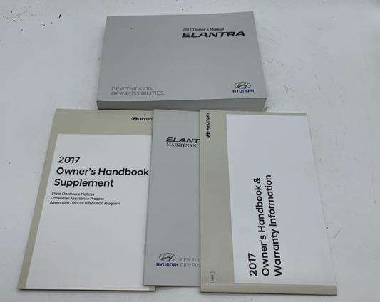 2017 Hyundai Elantra Owners Manual Set OEM A03B43011