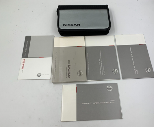 2006 Nissan Maxima Owners Manual Set with Case OEM B02B38083