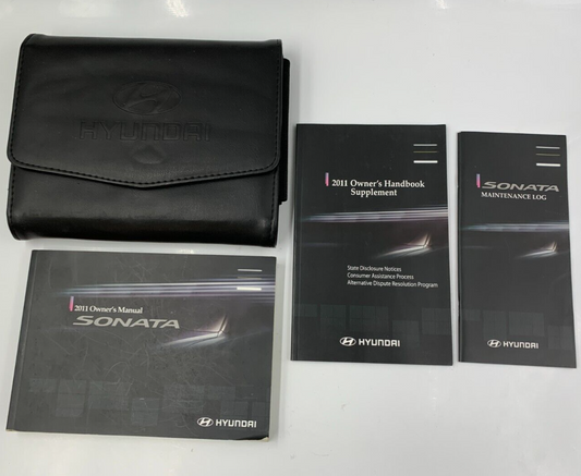 2011 Hyundai Sonata Owners Manual Set with Case OEM E02B30024