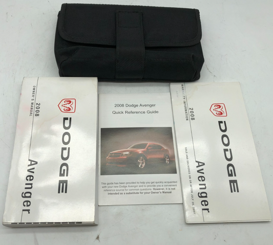 2008 Dodge Avenger Owners Manual Set with Case OEM B01B35008