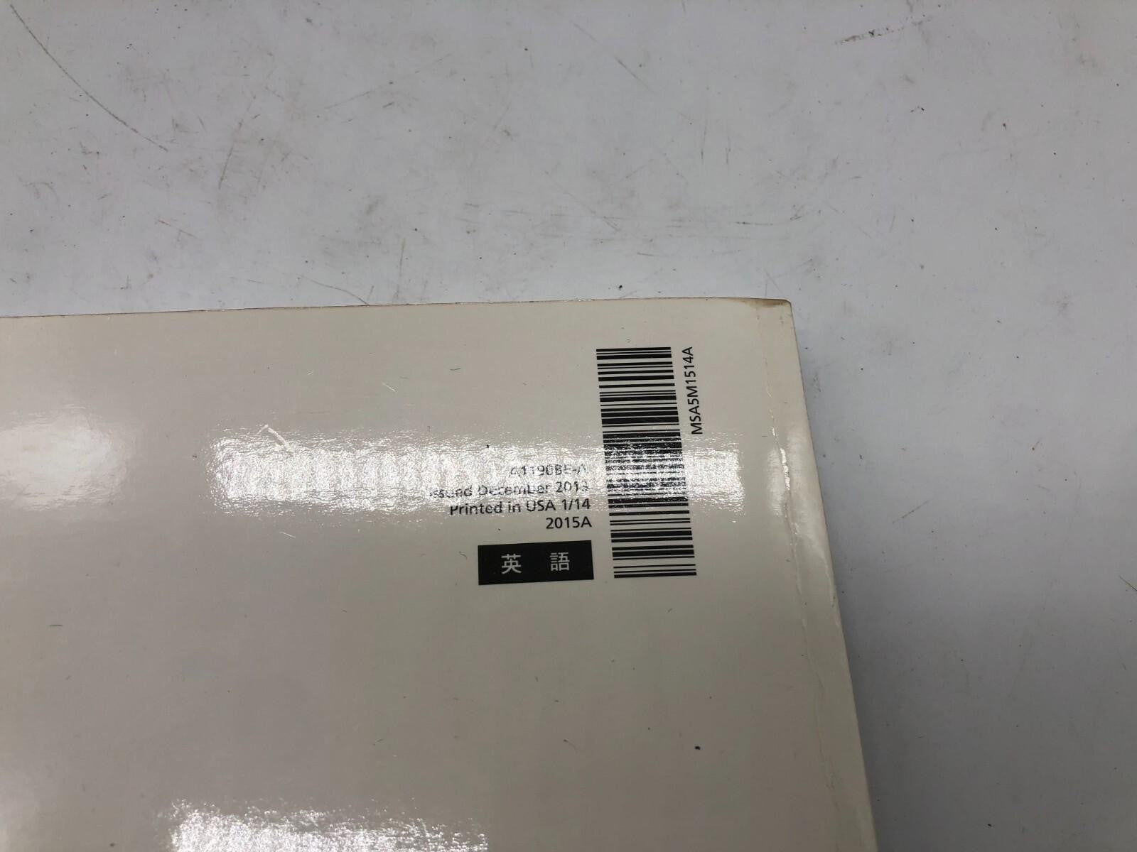 2015 Subaru WRX Owners Manual with Case OEM D01B20027