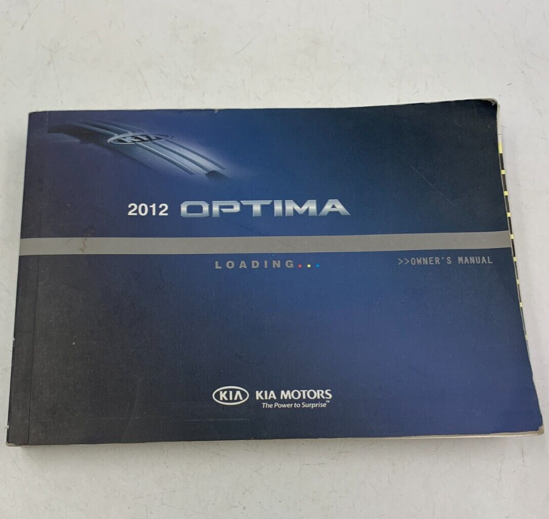 2012 Kia Optima Owners Manual OEM D04B01024