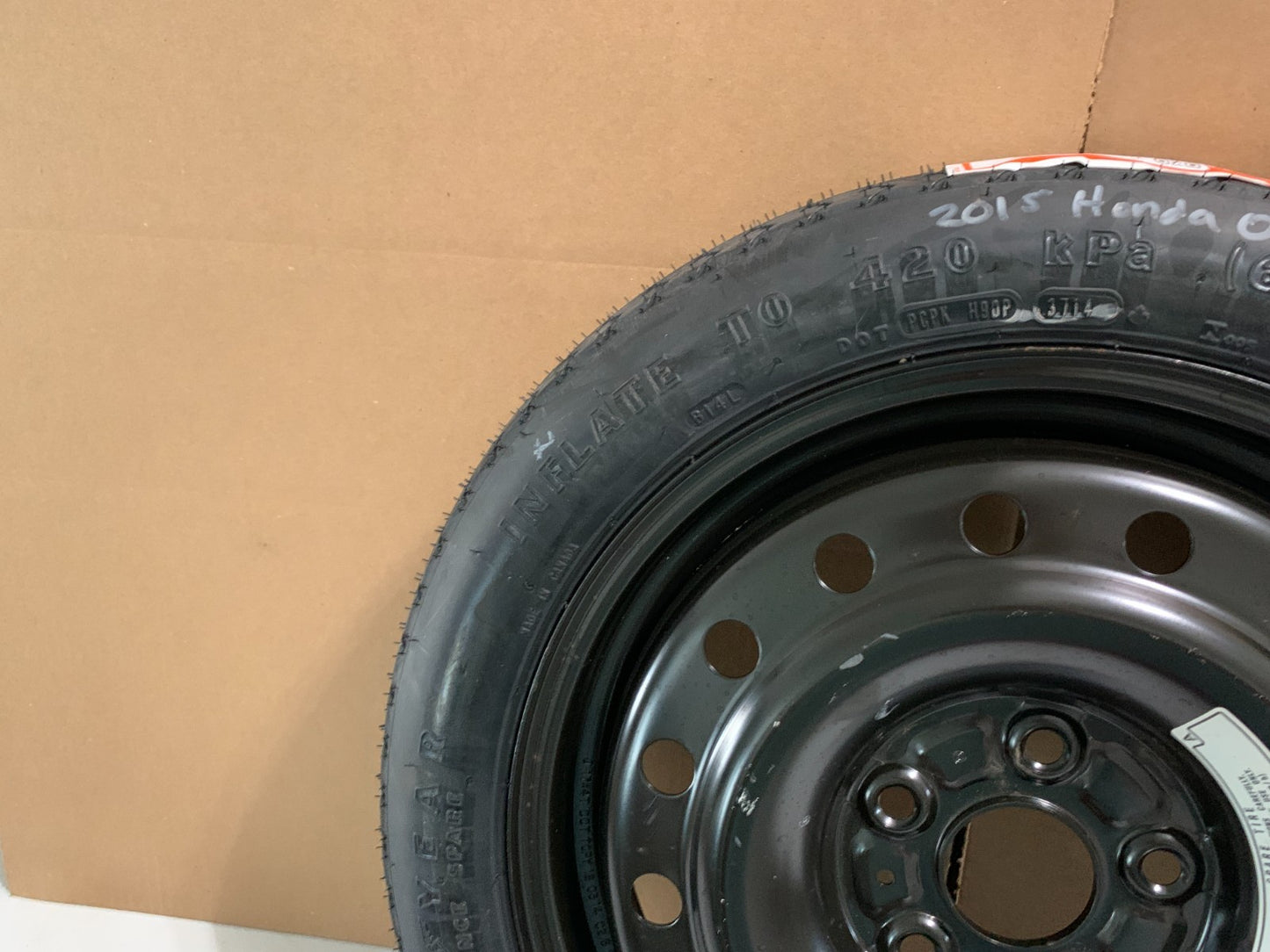 2011-2015 Honda Odyssey 17" Spare Tire Wheel Compact Donut T135/80D17 OEM