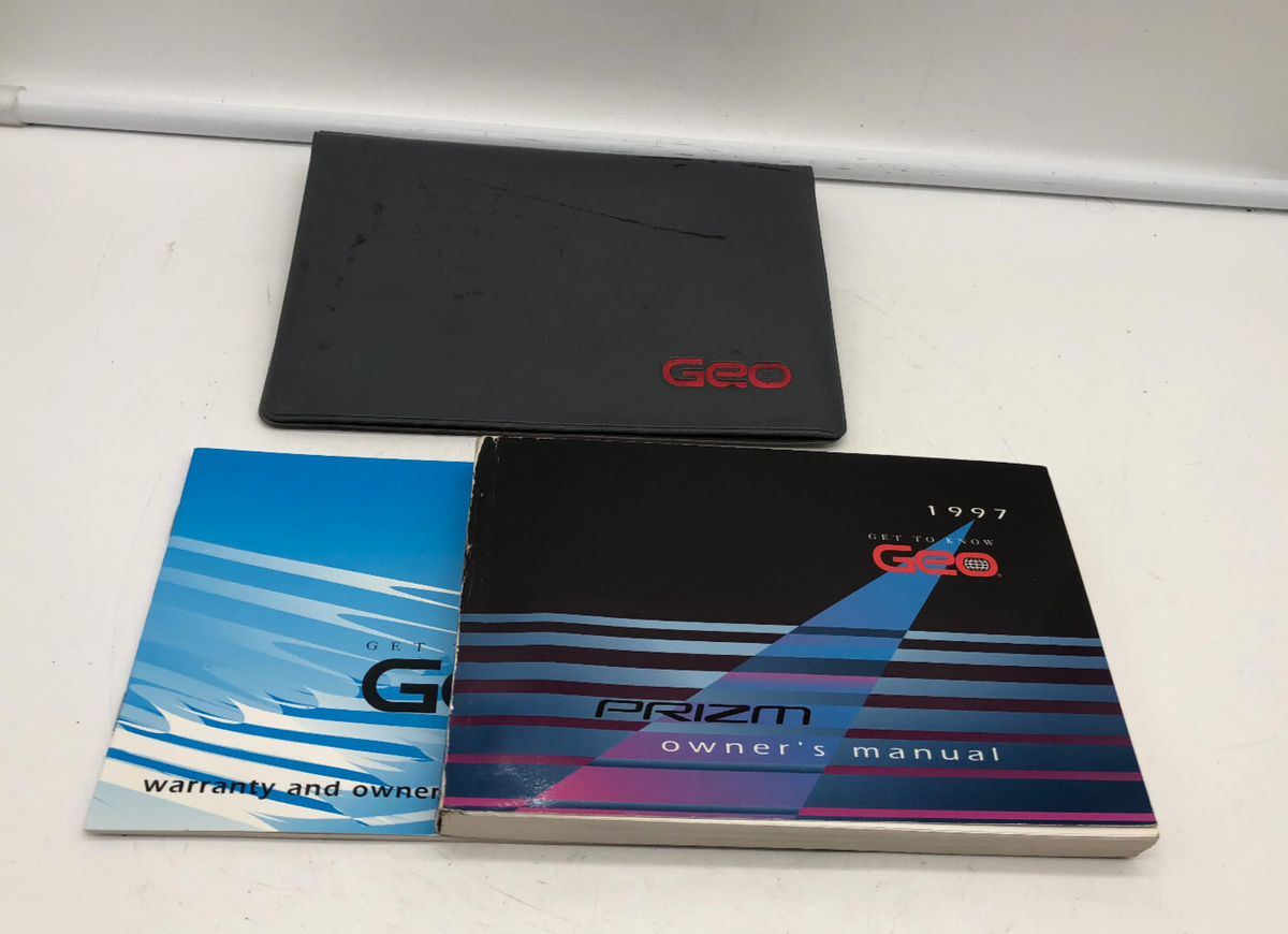 1997 Geo Prizm Owners Manual Set with Case OEM R01B46005