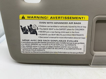 2009-2012 Audi A4 Passenger Sun Visor Gray Illuminated OEM B01B12002