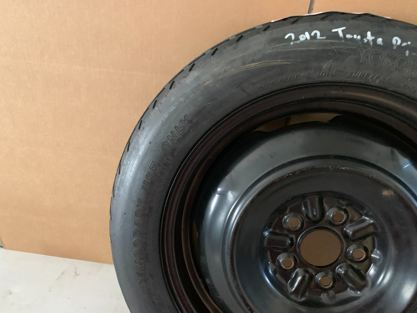 2010-2015 Toyota Prius 16" Spare Tire Compact Donut T135/80D16