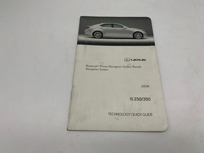 2008 Lexus IS250 IS350 IS 250 IS 350 Owners Manual Set with Case OEM R01B50021