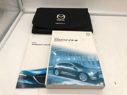 2018 Mazda CX-9 CX9 Owners Manual Set with Case OEM C02B40010