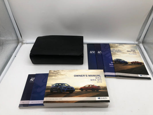 2018 Subaru WRX Owners Manual Set with Case OEM A02B59022