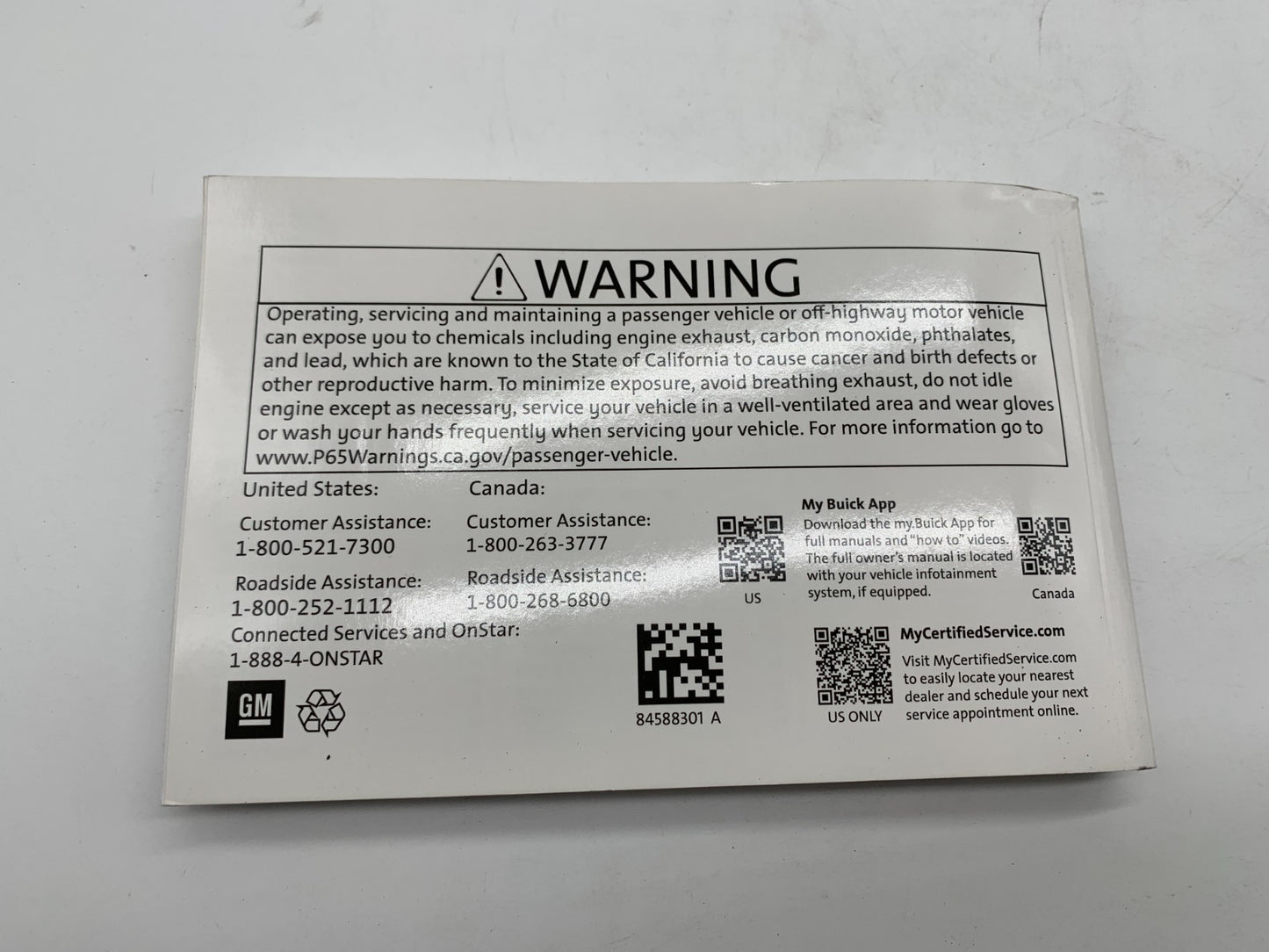 2021 Buick Encore Owners Manual Set with Case OEM C03B62011
