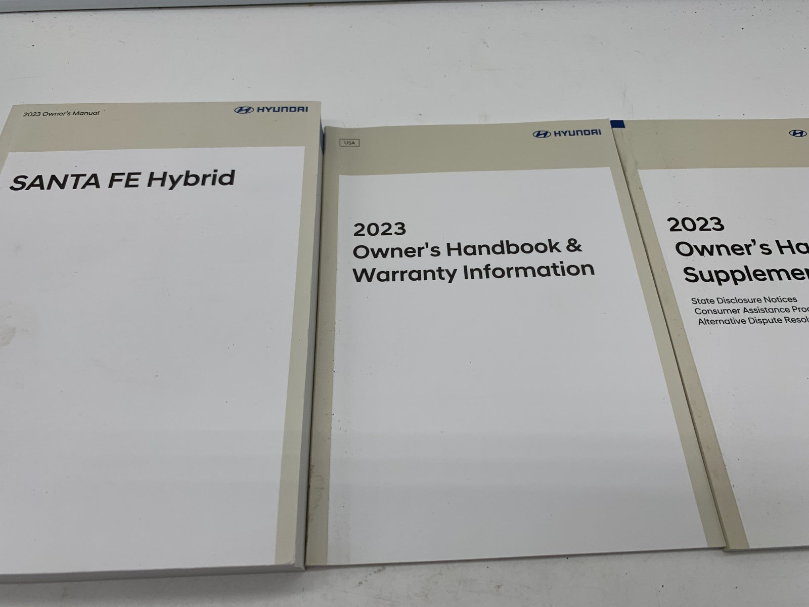 2023 Hyundai Santa FE Hybrid Owners Manual Set OEM