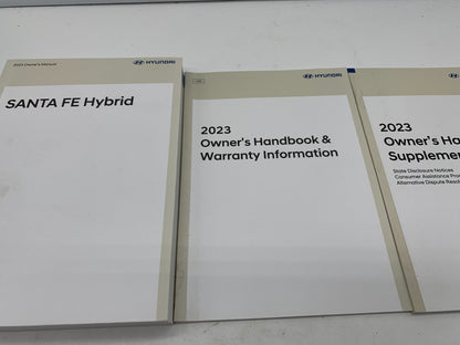 2023 Hyundai Santa FE Hybrid Owners Manual Set OEM