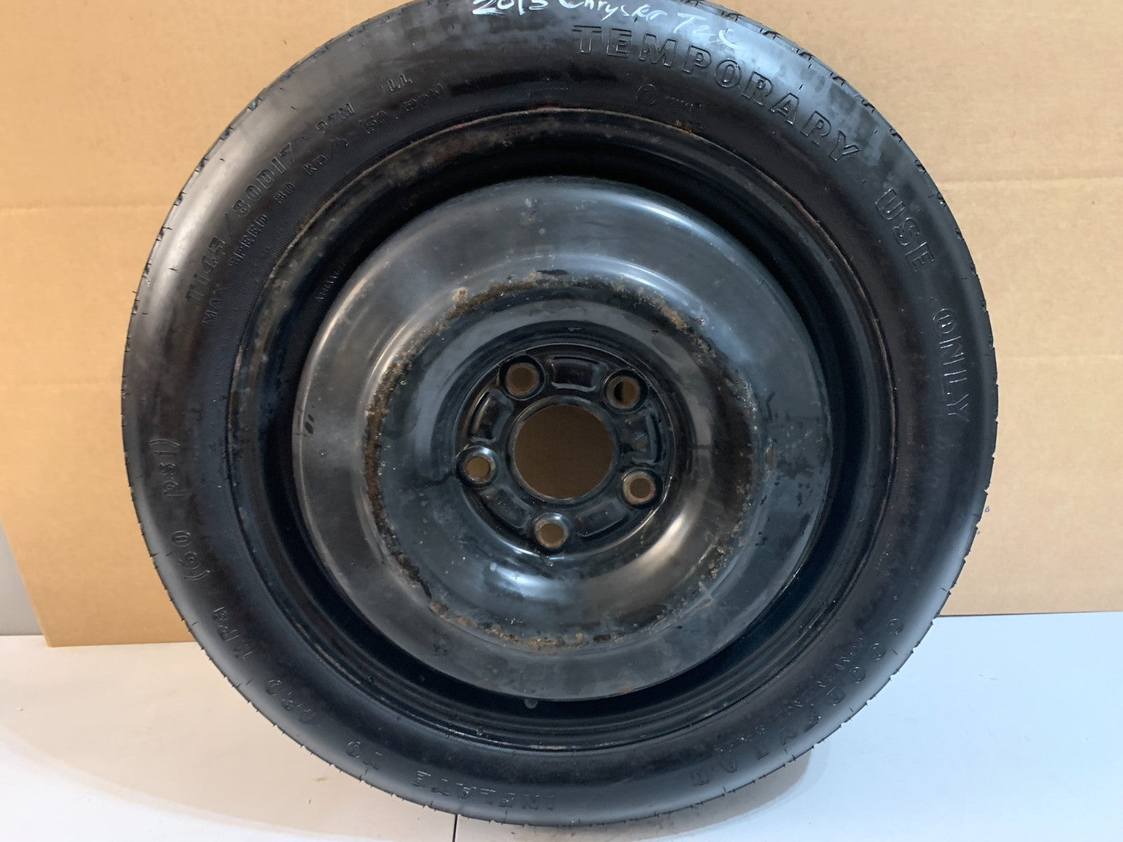 2012-2016 Chrysler Town & Country 17" Spare Tire Compact Donut T145/80D17 97M