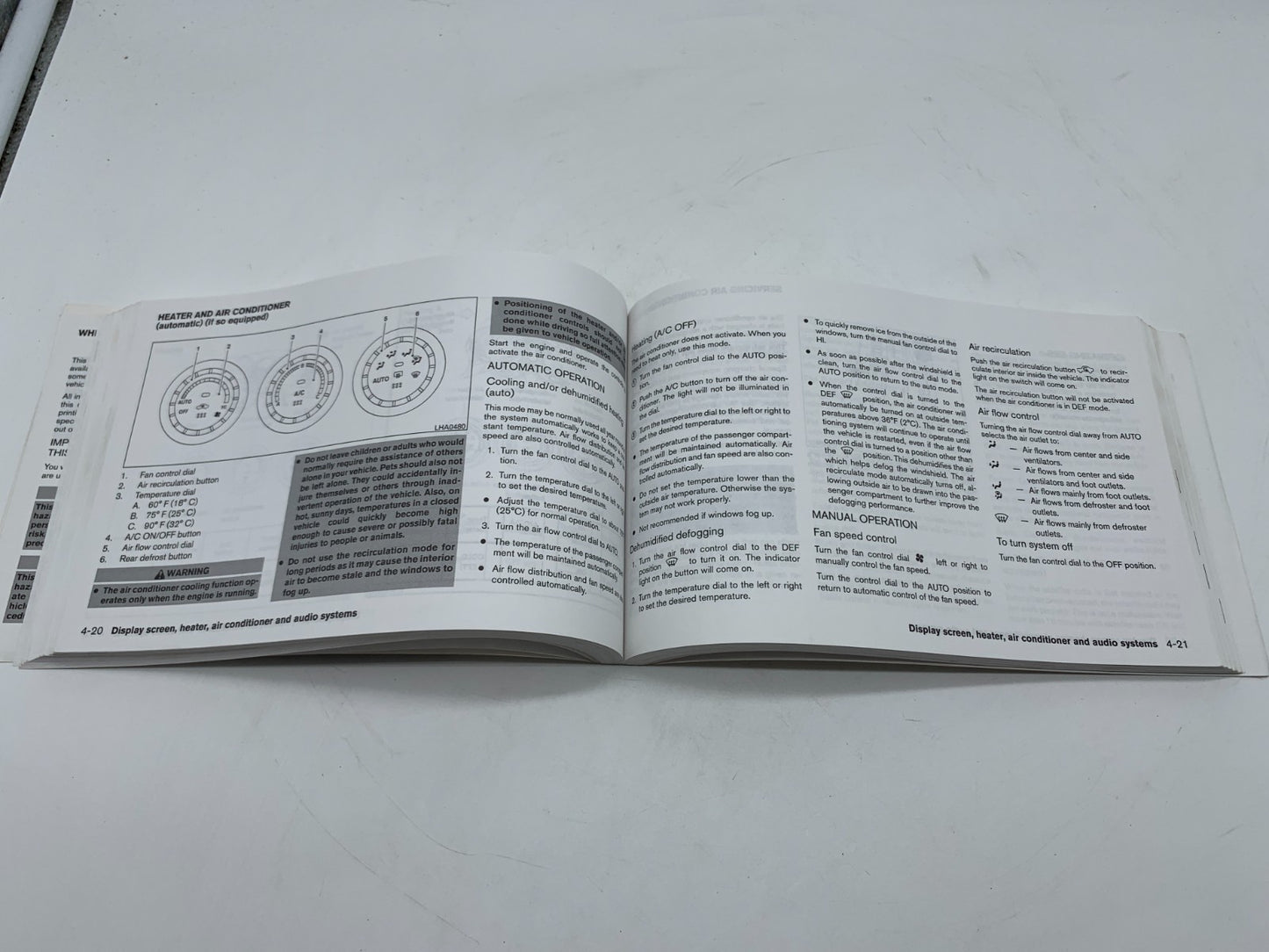 2006 Nissan Altima Owners Manual OEM C03B56018