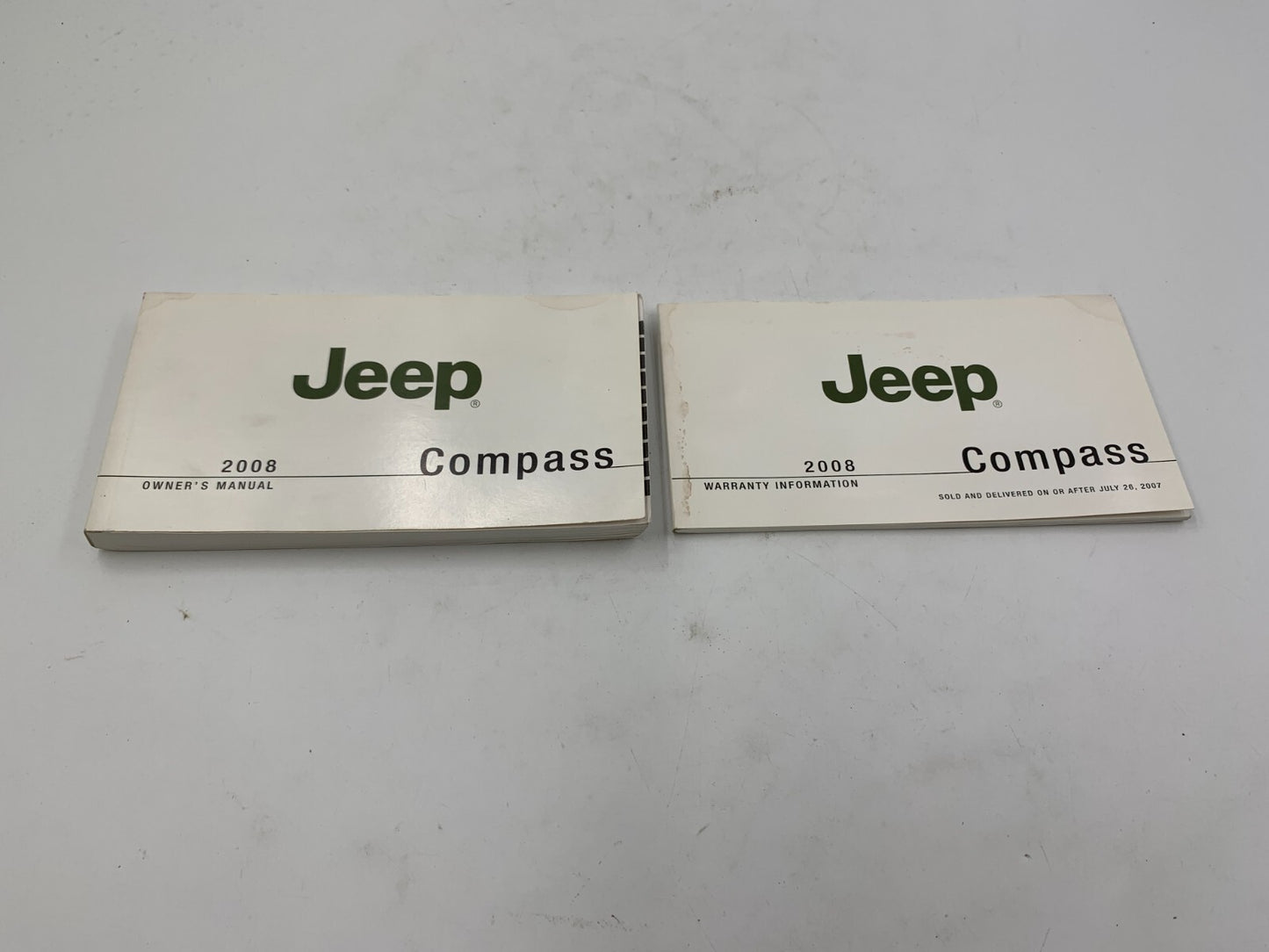 2008 Jeep Compass Owners Manual Set with Case OEM B02B26052