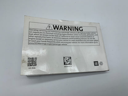 2019 Chevrolet Traverse Owners Manual OEM B02B16006