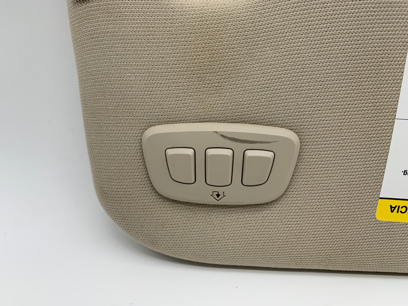 2017-2020 Lincoln Continental Driver Sun Visor Beige Illuminated OEM D03B33042