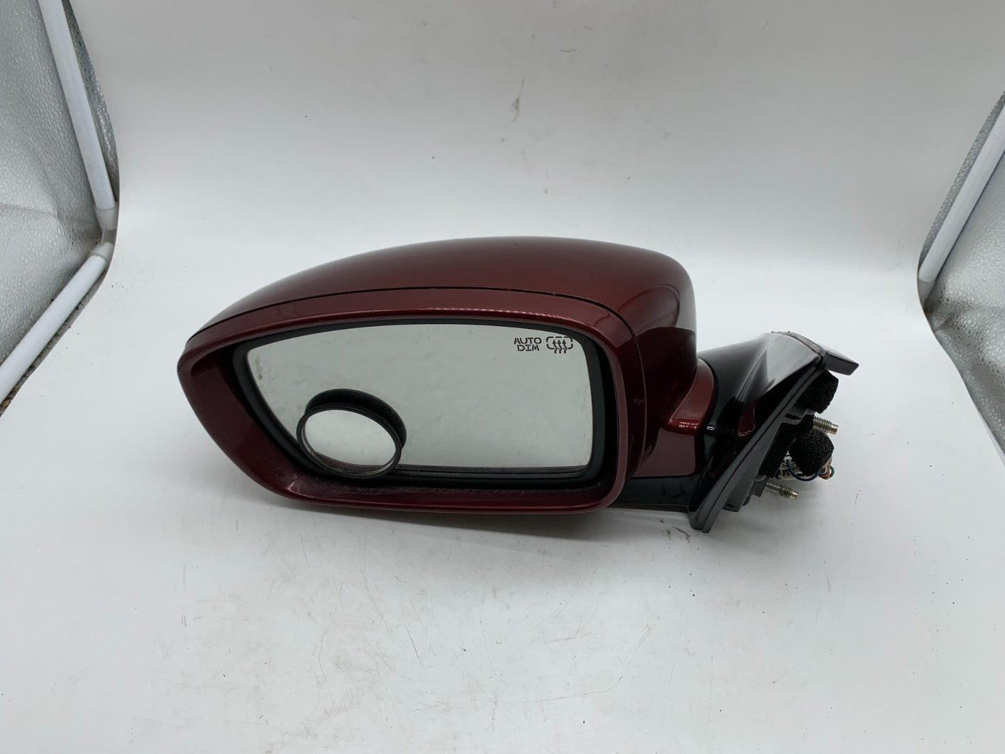 2009-2012 Hyundai Genesis Sedan Driver Side View Power Door Mirror Red C02B01009